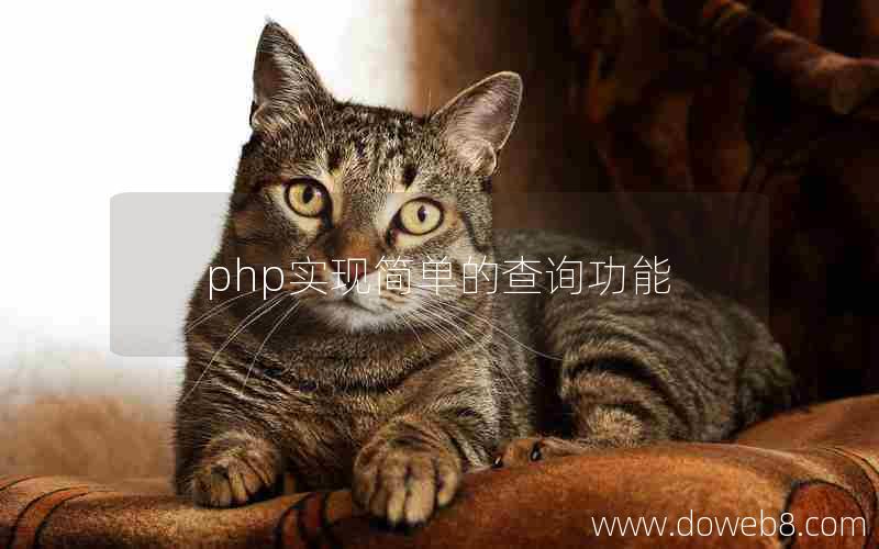 php实现简单的查询功能