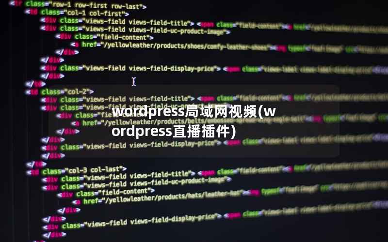 wordpress局域网视频，wordpress直播插件