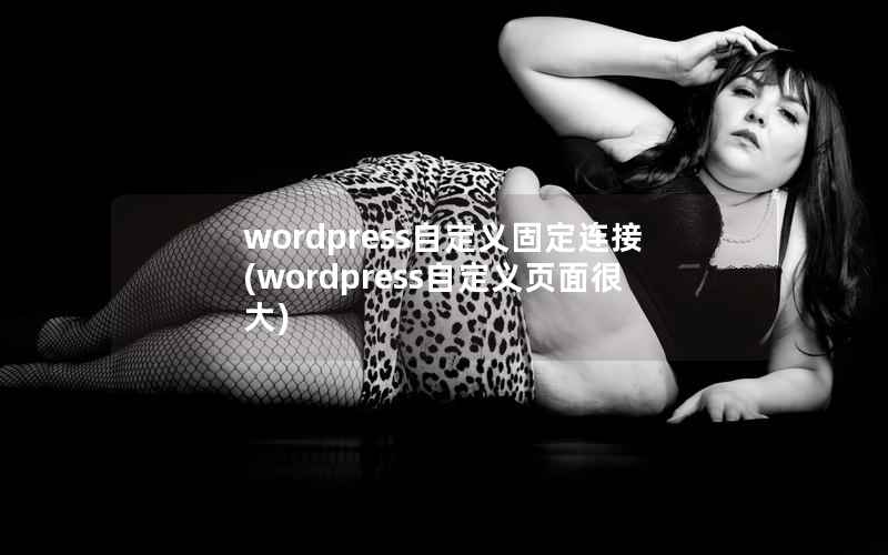 wordpress自定义固定连接，wordpress自定义页面很大