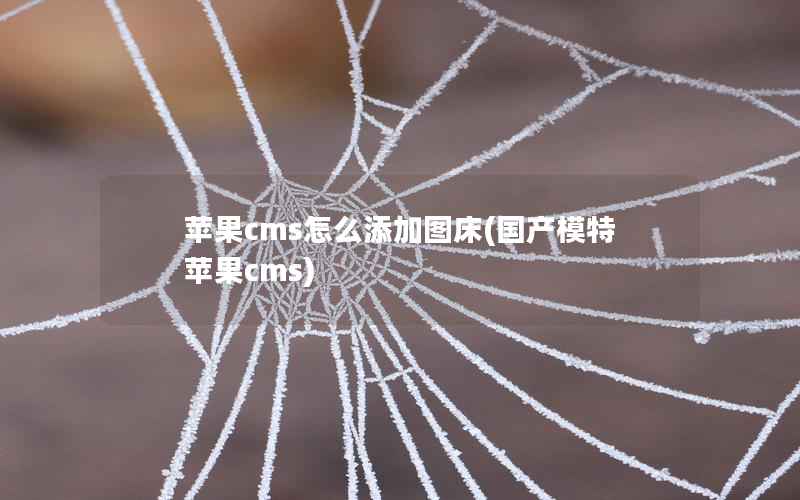 苹果cms怎么添加图床，国产模特苹果cms