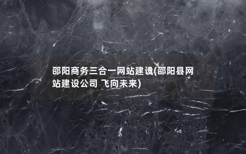邵阳商务三合一网站建设，邵阳县网站建设公司 飞向未来